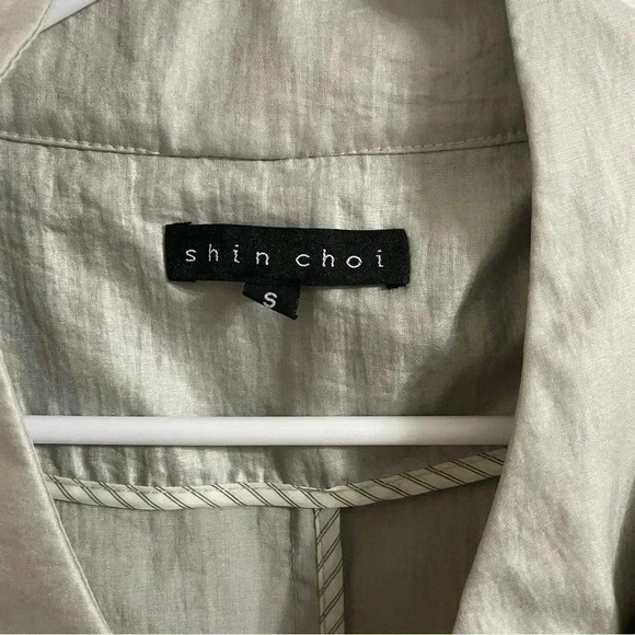 Shin Choi Button Light Weight Jacket Womens Size 10 Shimmery - Picture 9 of 9